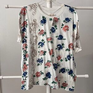 NWT Free People We the Free Nina Boheme Floral Printed T-Shirt SOLD OUT!!